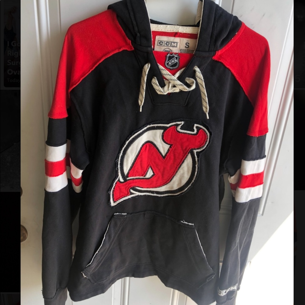 New Jersey Devils Jersey Style Sweatshirt